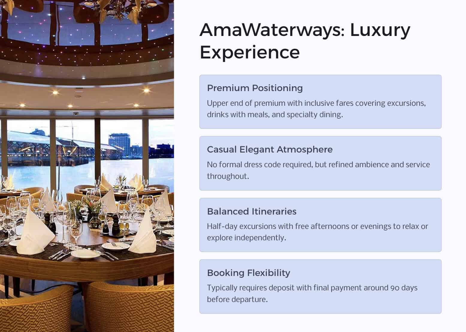 AmaWaterways offers a luxury river cruise experience